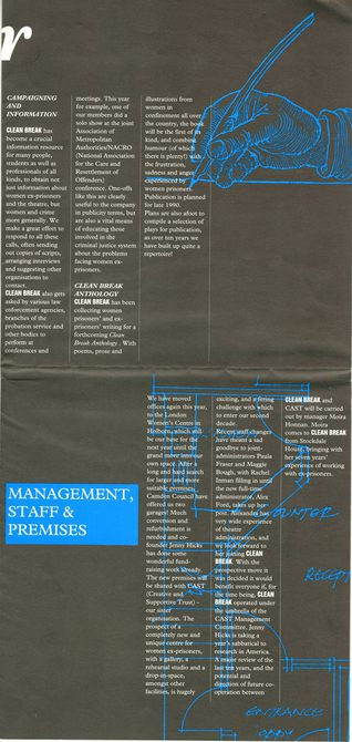 A scan of a Clean Break leaflet from 1989 which is in our archive collection.