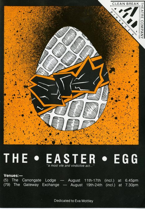 A scan of The Easter Egg poster - front, 1985.