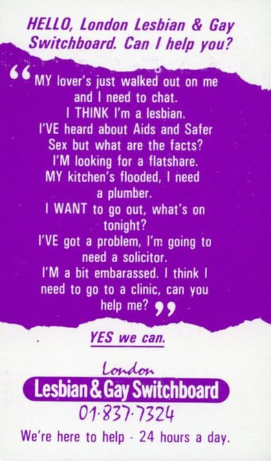 A poster for Switchboard, which includes a testimonial on a purple background.