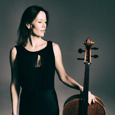 Headshot of Performer Clare O Connell holding a cello
