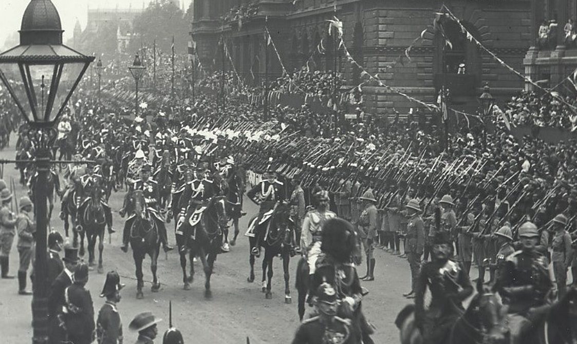 Equerries to the King in coronation procession of Edward VII in 1902